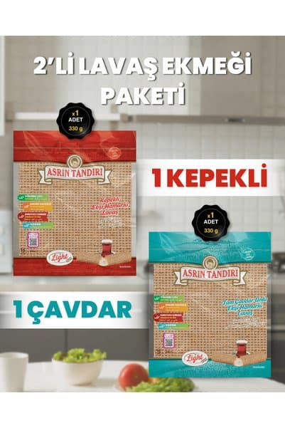 Asrın Tandırı 1 Paket Ekşi Mayalı Çavdar Lavaş Ekmeği 1 Paket Ekşi Mayalı Kepekli Lavaş Ekmeği