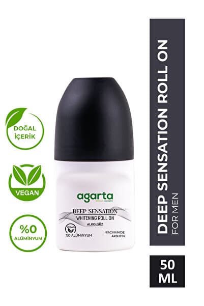 Agarta Ter Kokusu Önleyici 24 Saat Etkili Beyazlatıcı Erkek Patchoulı Deep Sensatıon Roll-on 50 ml