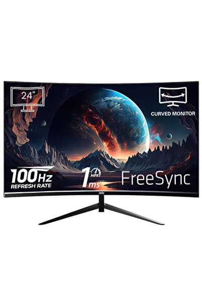 IZOLY Vortex 2456 24" 100hz 1ms (HDMI VGA) Full Hd Led Monitör Curved