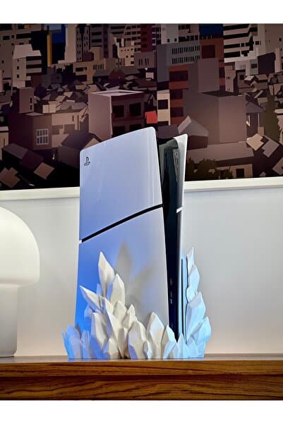 Goplast Premium Ps5 Slım Crystal Stand (DİJİTAL VERSİYON UYUMLU) Playstation 5 Dikey Stand Ps5 Stand Dijitalversiyon