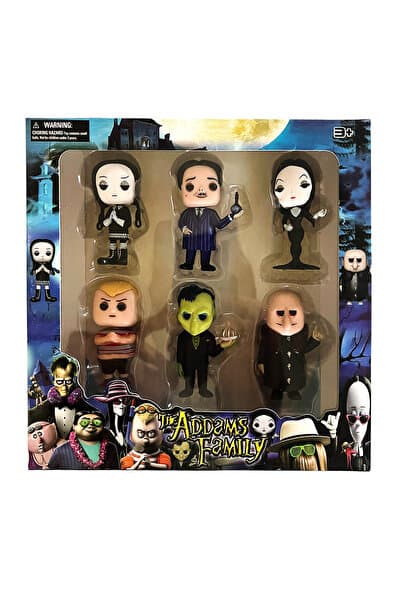 UDATOYS The Addams Family Oyuncak Adams Ailesi Karakter Figürleri Tüm Aile 6'Lı Set