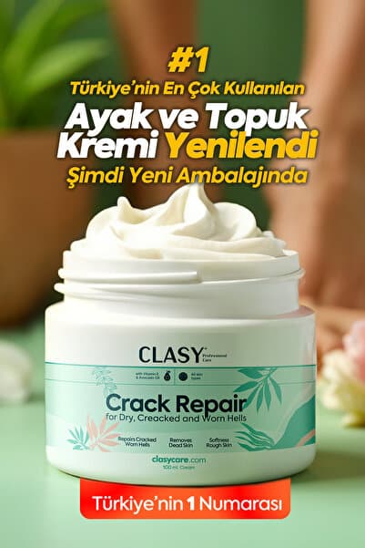 Clasy Care Ayak Ve Topuk Çatlak Kremi, Ayak Bakımı, Ayak Kokusu Ve Topuk 100ml