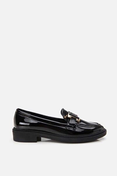 Yaya by Hotiç Siyah Kadın Loafer Ayakkabı 01AYY307950A100