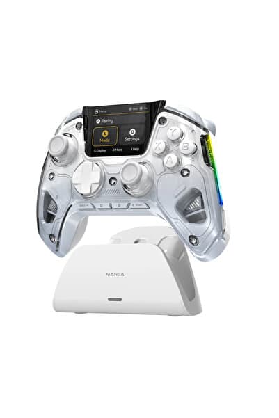 Kontorland Manba One Kablosuz Gamepad – 2” Ekran, Manyetik Stand, PC/Switch/Android/iOS Desteği