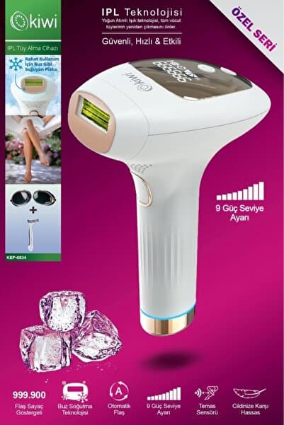Kep-6834 Ipl Buz Lazer Epilasyon Tüy Alma Cihazı Otomatik Yüz,vücut,hassas Bölge 999.900 Atım