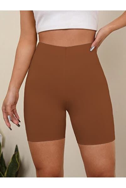 MİSTİRİK Porfy Model Esnek Şort Kahve Renk 093