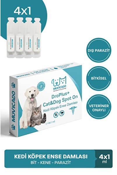 Kedi Köpek Dış Parazit Pire Bit Kene Deri Bakımı Için Bitkisel Ense Deri Damla