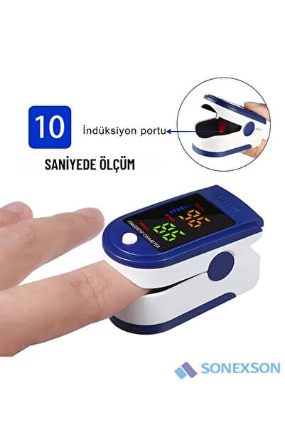 SONEX Parmak Tipi Pulse Oksimetre Nabız ve Oksijen Ölçer OLED Ekranlı