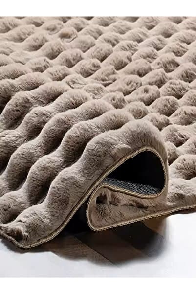 Paco Home Yumuşak Bubble Kaymaz Özel Taban Peluş Halı Yolluk