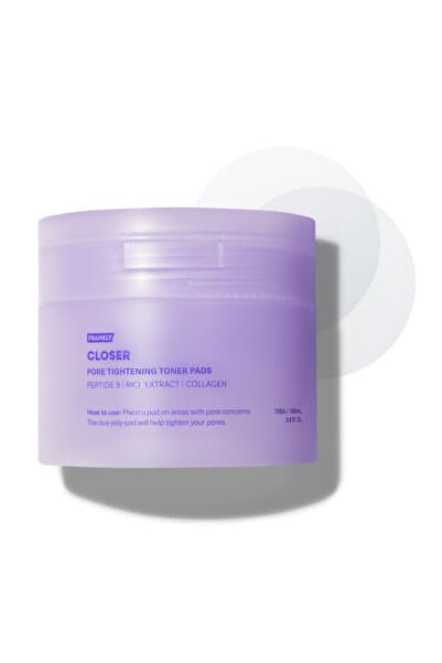 Pirinç Özü, 9 Çeşit peptit ve Kolajen İçeren Gözenek Sıkılaştırıcı Closer Toner Pad 70 Adet 105ml