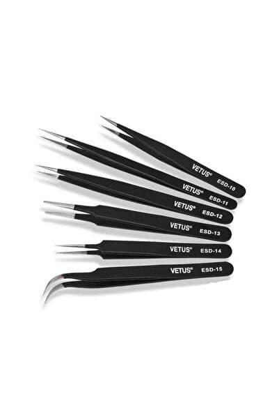 Genel Markalar 6 Parça Hassas Elektronik Cımbız Seti Antistatik Çelik Tweezer Set