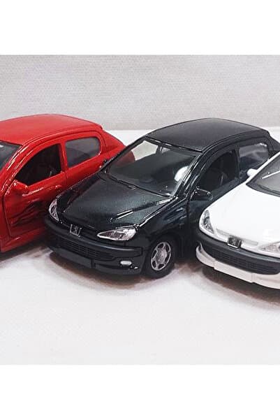 farddad Peugeot 206 Model Araba - Metal - Çekbrak | 13cm