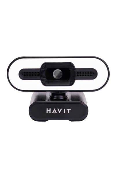 Havit HV-HN24G Full HD Pro 2K Webcam Otomatik Odaklama LED Işıklı Mikrofonlu