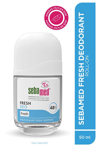 Sebamed Fresh Roll-On Deodorant 50 ml Ter Kokusu Önleyici Hassas Ciltler Kadın Erkek 48 Saat Etkili Unisex