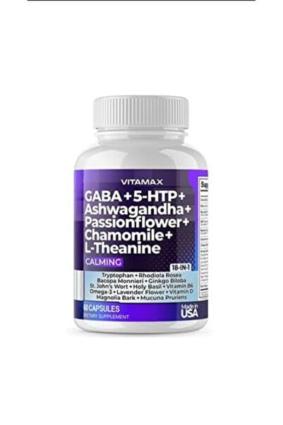 Vitamax Gaba 5-htp Ashw. Passionflower Chamomile L-theanine 60 Kapsül
