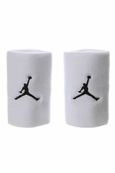 Nike J.KN.01.101.OS Jordan Jumpman Wristbands 2 Pk Unisex Bilekliği Beyaz
