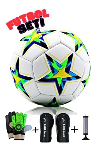 PRIME SPORTS 4’lü Futbol Antrenman Seti (Top + Eldiven + Tekmelik + Pompa)