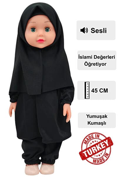 Global Toys Tesettürlü Meryem Bebek – 45 Cm, Yumuşak Kumaşlı
