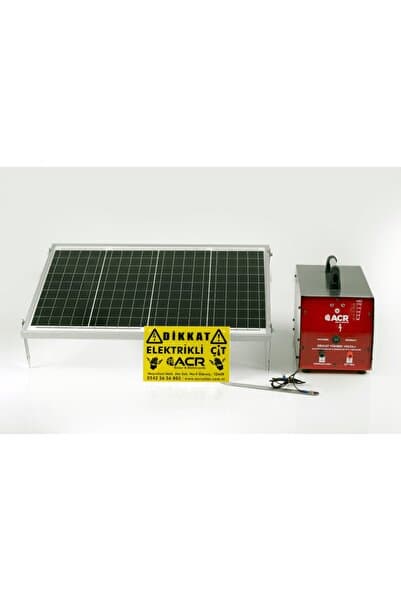 ACR2450 PLUS AKÜLÜ GÜNEŞ ENERJİLİ ELEKTRİKLİ ÇİT SİSTEMİ TAKIM 50 WATT PANELLİ GECE / GÜNDÜZ MODLU