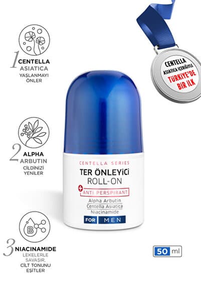 ÖZDEN ÖZDOĞAN Erkek Ter Önleyici Beyazlatıcı Etkili Roll-on Antiperspirant 50ml