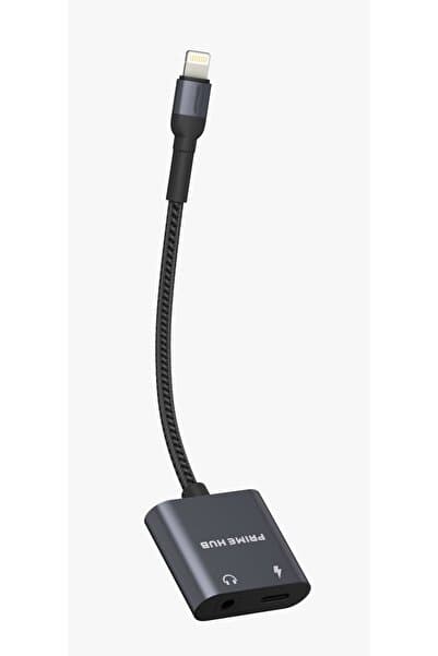 MATECHNO 2 in 1 Lightning Hub Çoklayıcı Kablo Şarj ve Kulaklık Girişli Lightning Aux Dönüştürücü Çevirici