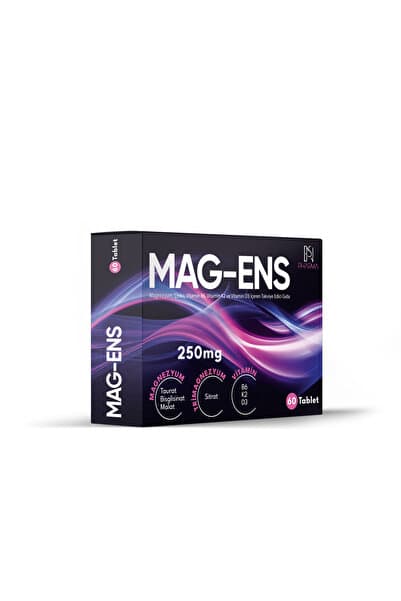 Magnezyum Bisglisinat-Malat-Sitrat-Taurat-B6-D3-K2 içeren Multivitamin 60 Tablet