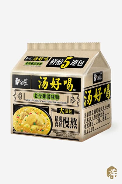 BAIXIANG Tavuk Çorba Aromalı Hazır Erişte *5 ( Chicken Soup Flavor Instant Noodle *5 ) - 555g