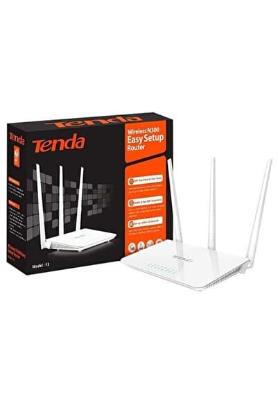 Tenda F3 4 Port 300 Mbps 3 Antenli Access Point Router