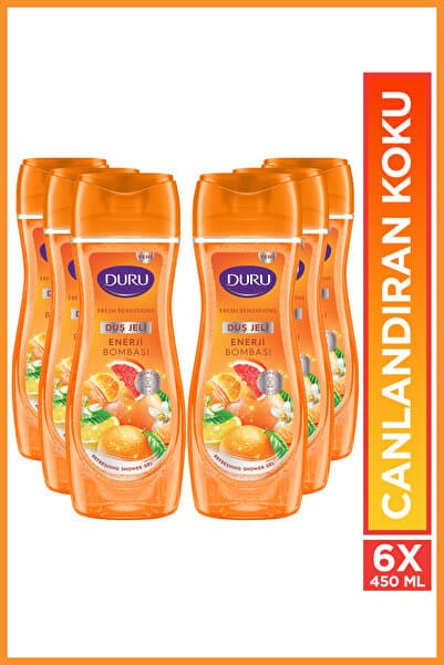 Duru Fresh Sensations Enerji Bombası Duş Jeli 6x450 Ml