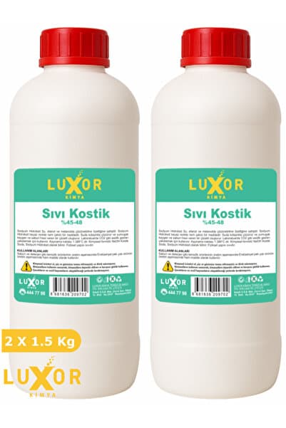Luxor Kimya Kimya %45-48 Sıvı Kostik 1.5 Kgx2 (2 Adet)