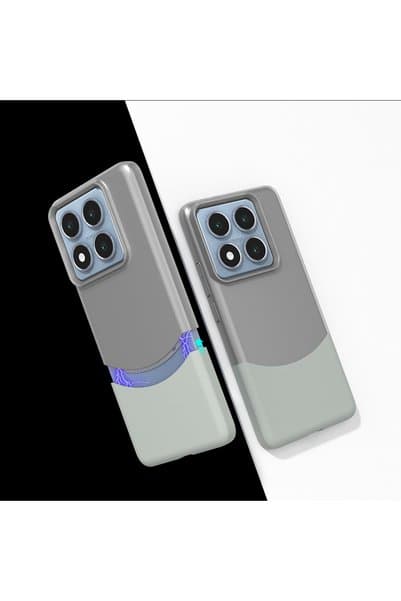 Rivor Xiaomi Mi 14T & Mi 14T Pro Kılıf Kamera Çıkıntılı Mıknatıslı 2 Parça İnce Sert Premium Mat Kapak