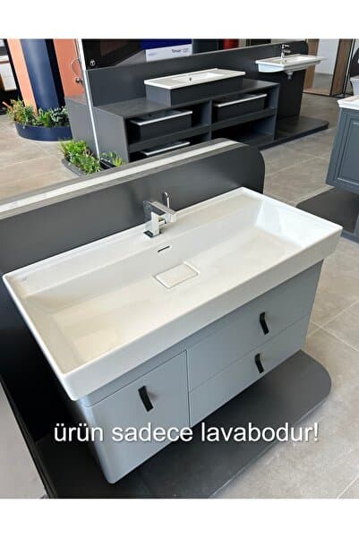 TURKUAZ Seramik Sharp Etajerli Lavabo 80 X 48 Cm