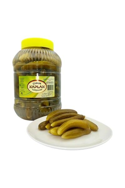çubuk kaplan turşuları 5 Kg Çubuk Salatalık Turşusu (ORTA BOY) - Ev Yapımı Doğal Fermantasyon