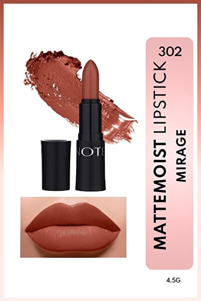 Note Cosmetics Mattemoist Lipstick Mat Bitişli Ruj 302 Mirage - Koyu Nude