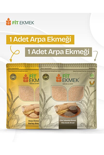 fit 1 Adet Arpa Ekmeği 300GR ve 1 Adet Chia Ekmeği 300GR