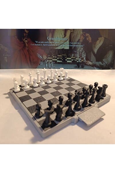 Mey3DDesign Satranç Oyunu, Taşınabilir, 15x15x1 Ölçülerinde