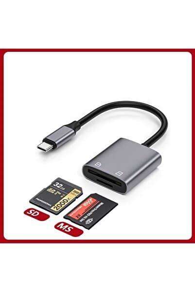 Mettzchrom Sony uyumlu hafıza kart okuyucu Type-c Hafıza Kart Okuyucu Memory Stick pro Duo Sd kart iphone 15 16