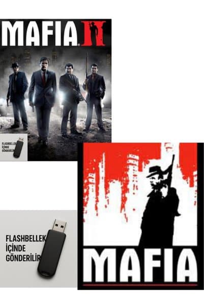 Tigdes 🎮 Mafia 1 & Mafia 2 Definitive Edition PC | Full Türkçe 2’li Set | Flash Bellekli Kurulum | Windows
