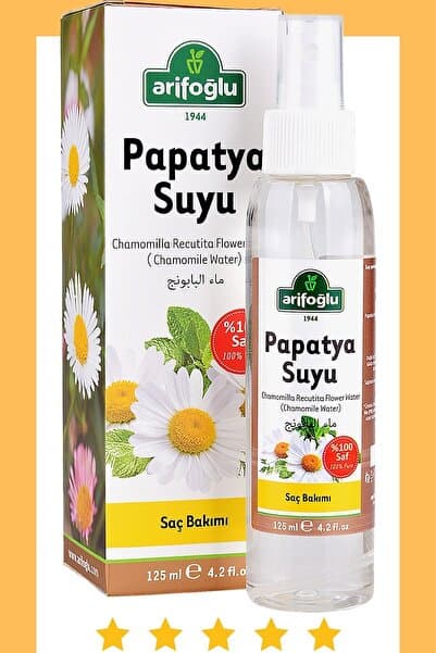 Arifoğlu Papatya Suyu 125ml Saç Toniği %100 Doğal Ve Saf Saç Bakımı