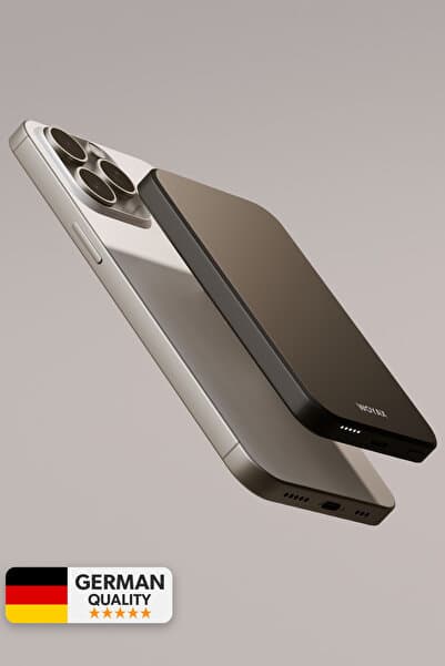 Magsafe Powerbank 5000mAh Slim Hızlı Taşınabilir Batarya iPhone 11 12 13 14 15 16 17 Pro Max Samsung