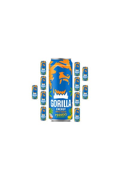 GORİLLA ENERGY GORİLLA ENERJİ İÇECEĞİ MANGO AROMALI 12 ADET 500ml