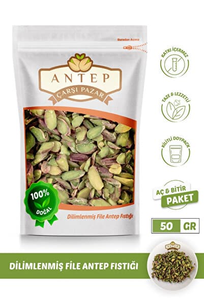 Antep Çarşı Pazar Dilimlenmiş File Antep Fıstığı | 50 Gr.