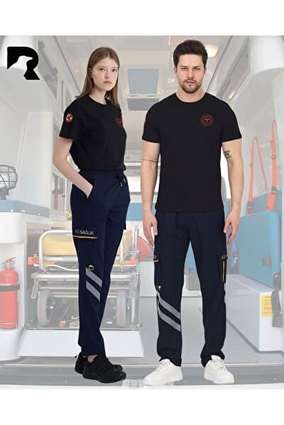 KARGA ÜNİFORMA Likralı 112 Acil Tıp Teknisyeni Pantolon Unisex ( Kadın -Erkek ) ATT Pantolonu-Likralı Att Pantolonu