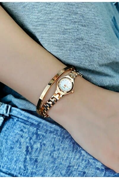 Vintage Minimal Kol Saati Ince Bilekli Bayanlar Icin