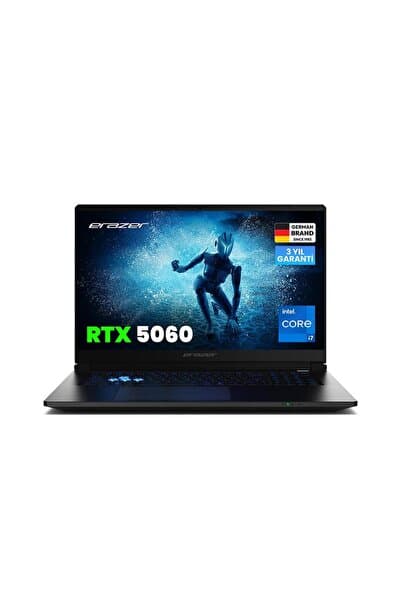 Erazer Defender 17 P1 MD600010 Intel Core i7-13620H 32GB RAM 2TB SSD RTX5060 115W DOS 17.3" Oyun Dizüstü Bilgisayarı