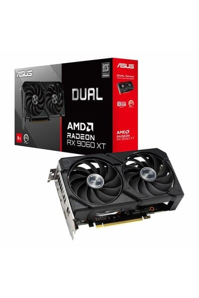 ASUS Dual Radeon RX 9060 XT 8GB GDDR6 128Bit HDMI/DP Ekran Kartı