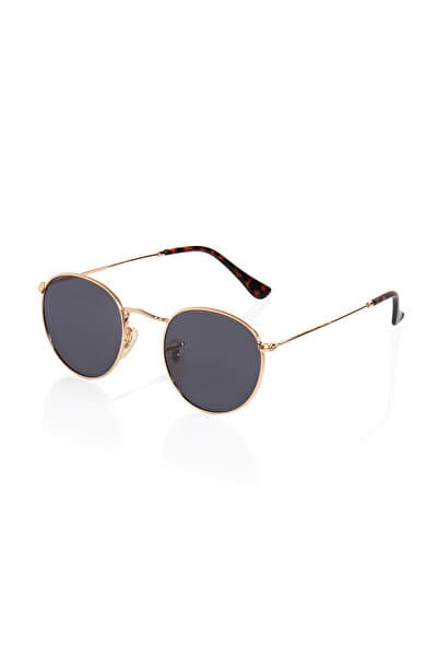 CLAES Round Gold Polarize Güneş Gözlüğü