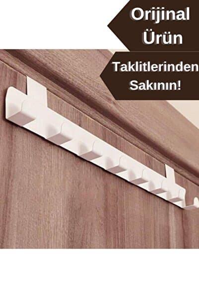 Metal Beyaz Amerikan Kapı Arkası Askılık Organizer Askılık Ve Mutfak Banyo Kapı Arkası Askılık Mt60b
