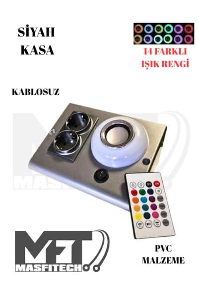 Masfitech Dolap Ve Tezgah Altı Bluetooth Müzik Çalar Prizmatik Venüs (UZATMA KABLOSU DÂHİL DEĞİLDİR)