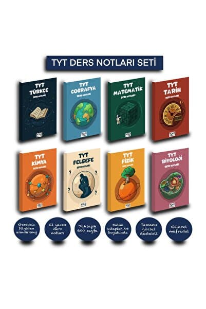 Yolo Akademi TYT 8'li Ders Notları Seti